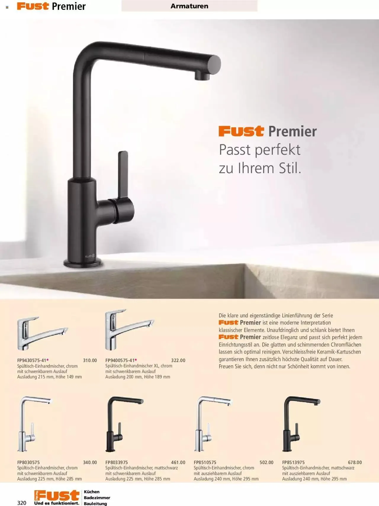 Fust - Küchenmagazin - Riesenauswahl von 22. Februar bis 31. Dezember 2023 - Prospekt seite  320