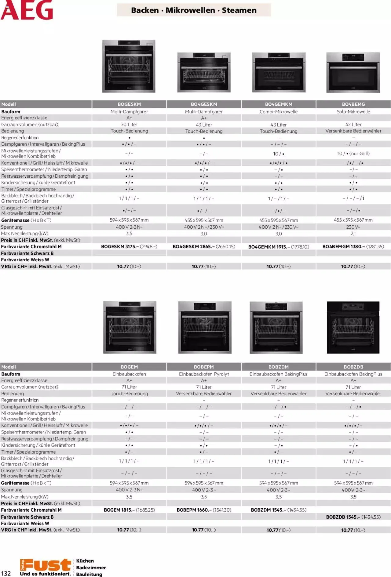 Fust - Küchenmagazin - Riesenauswahl von 22. Februar bis 31. Dezember 2023 - Prospekt seite 132