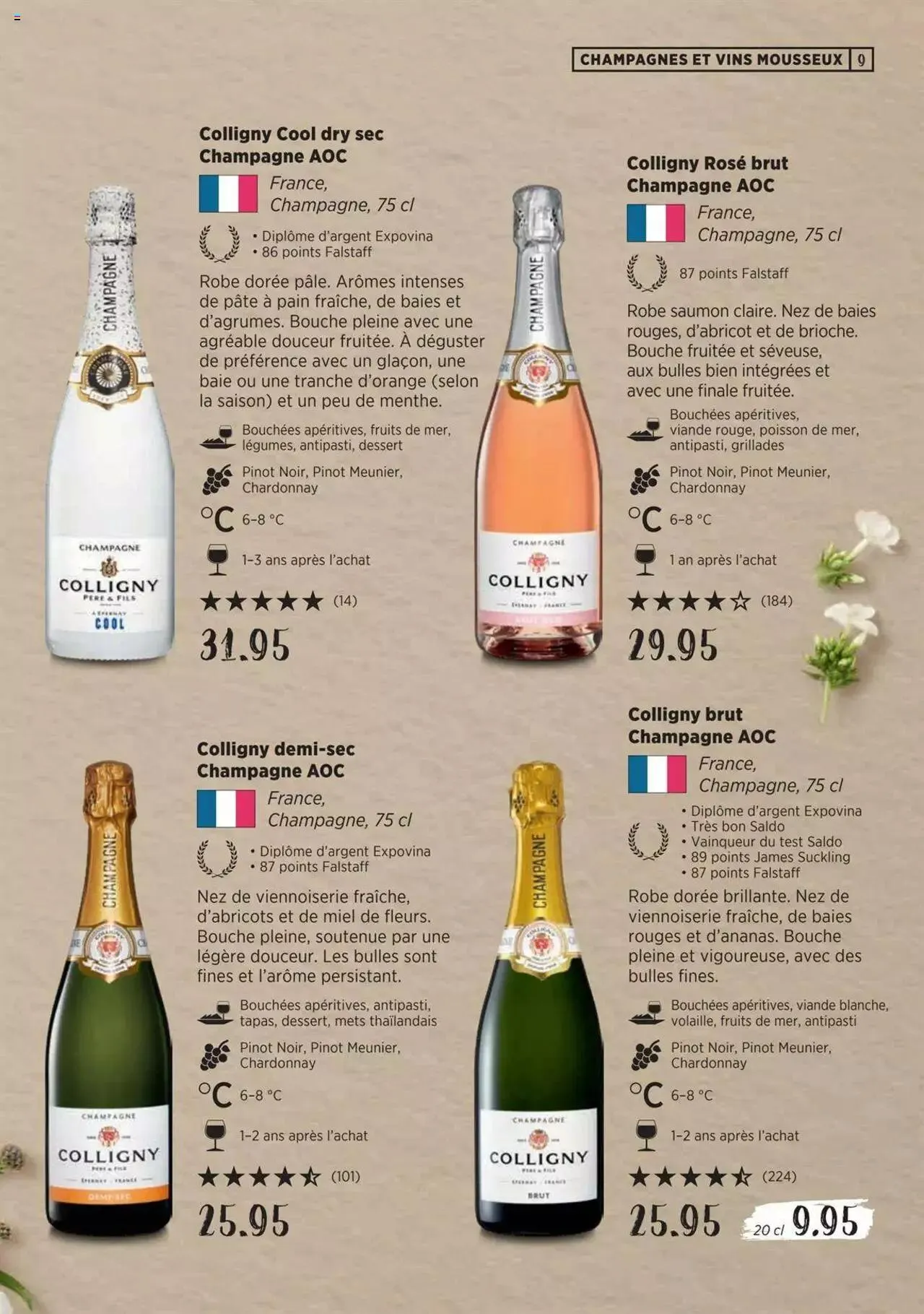 Denner Guide des vins 2023 /2024 FR von 11. September bis 31. Dezember 2024 - Prospekt seite  9