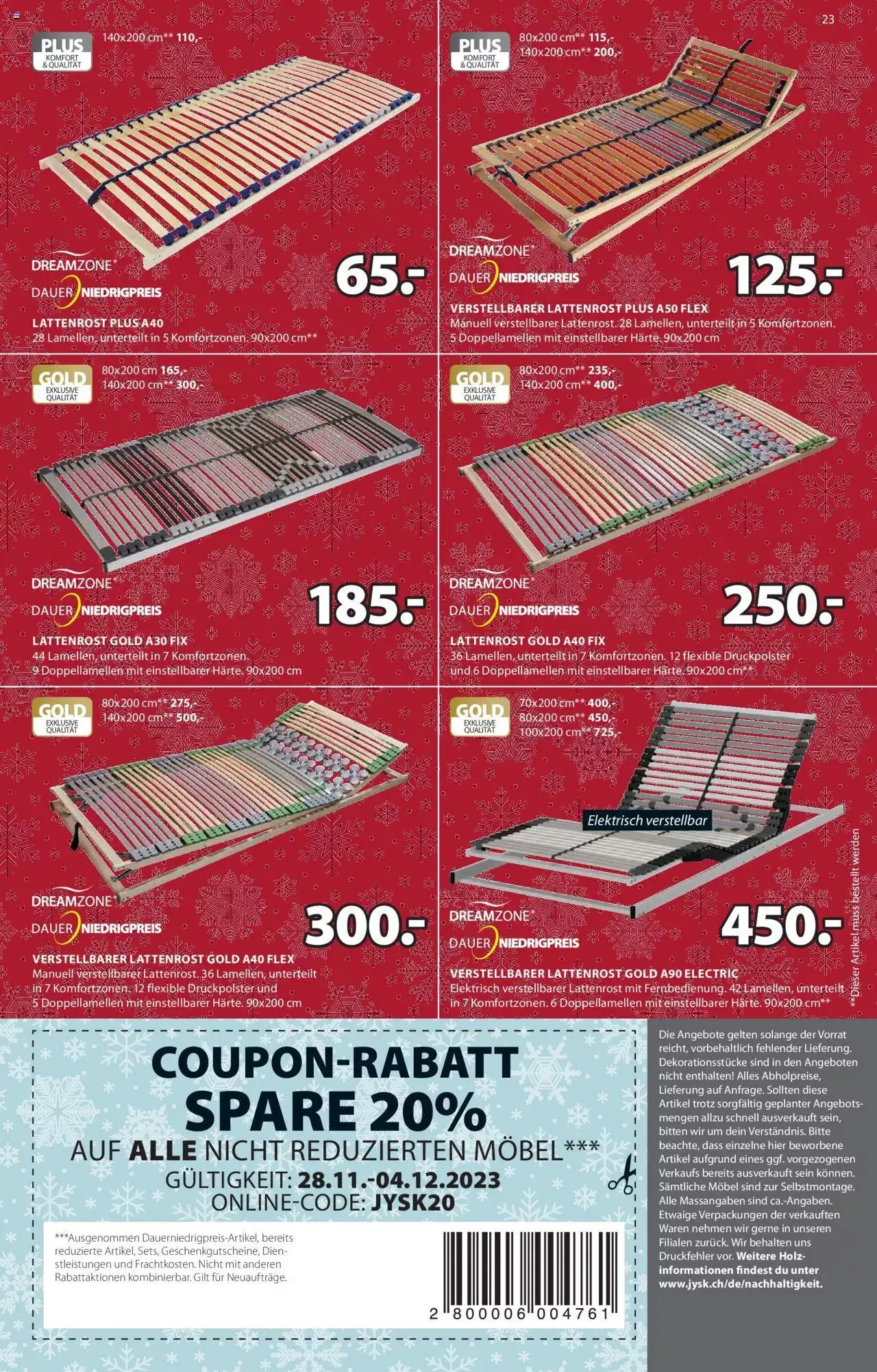 JYSK Aktionen von 28. November bis 4. Dezember 2023 - Prospekt seite 24