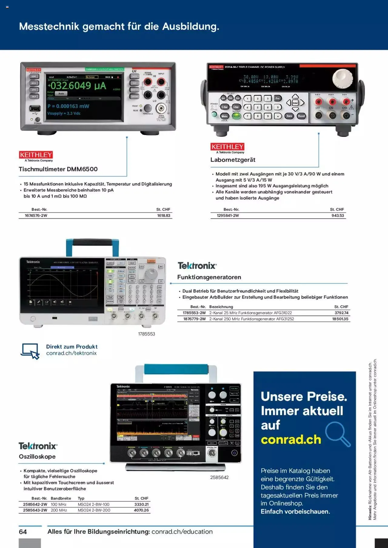 Conrad Aktionen Education von 17. Juni bis 9. Januar 2025 - Prospekt seite 66