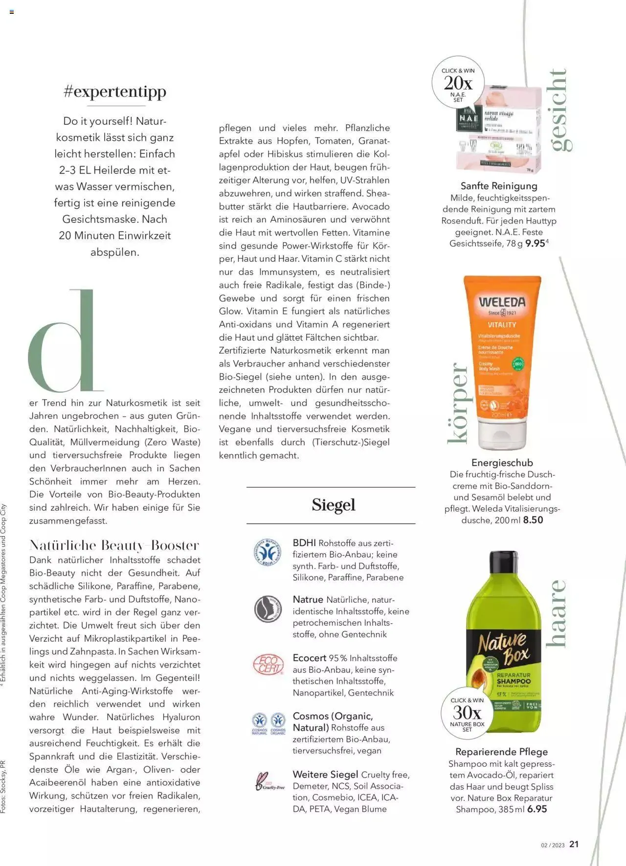 Coop City Beauty & Life von 3. April bis 31. Dezember 2023 - Prospekt seite  21