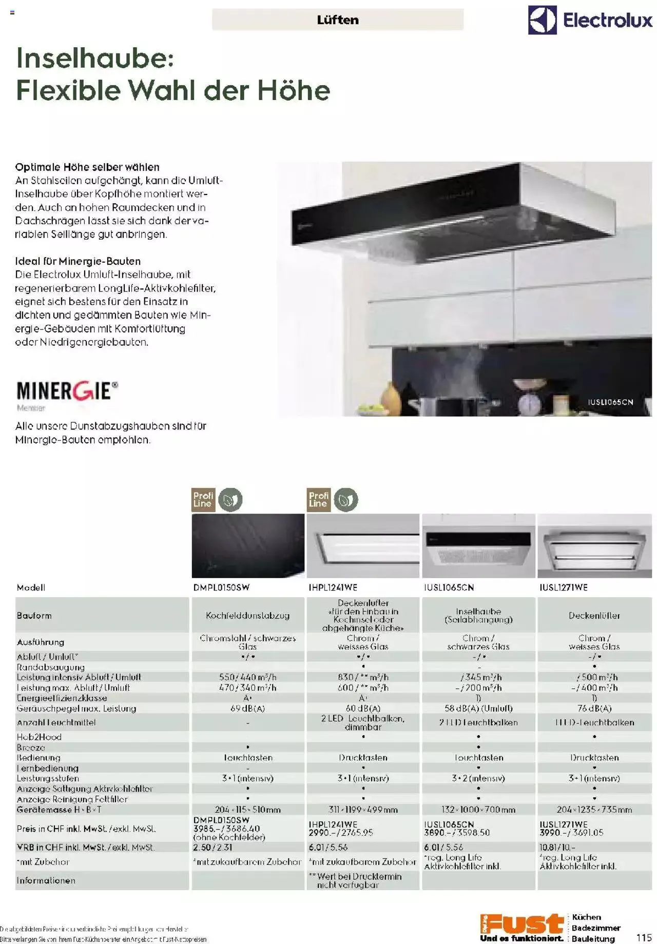 Fust Küchen- und Badezimmerprospekt von 4. März bis 31. Dezember 2024 - Prospekt seite  115