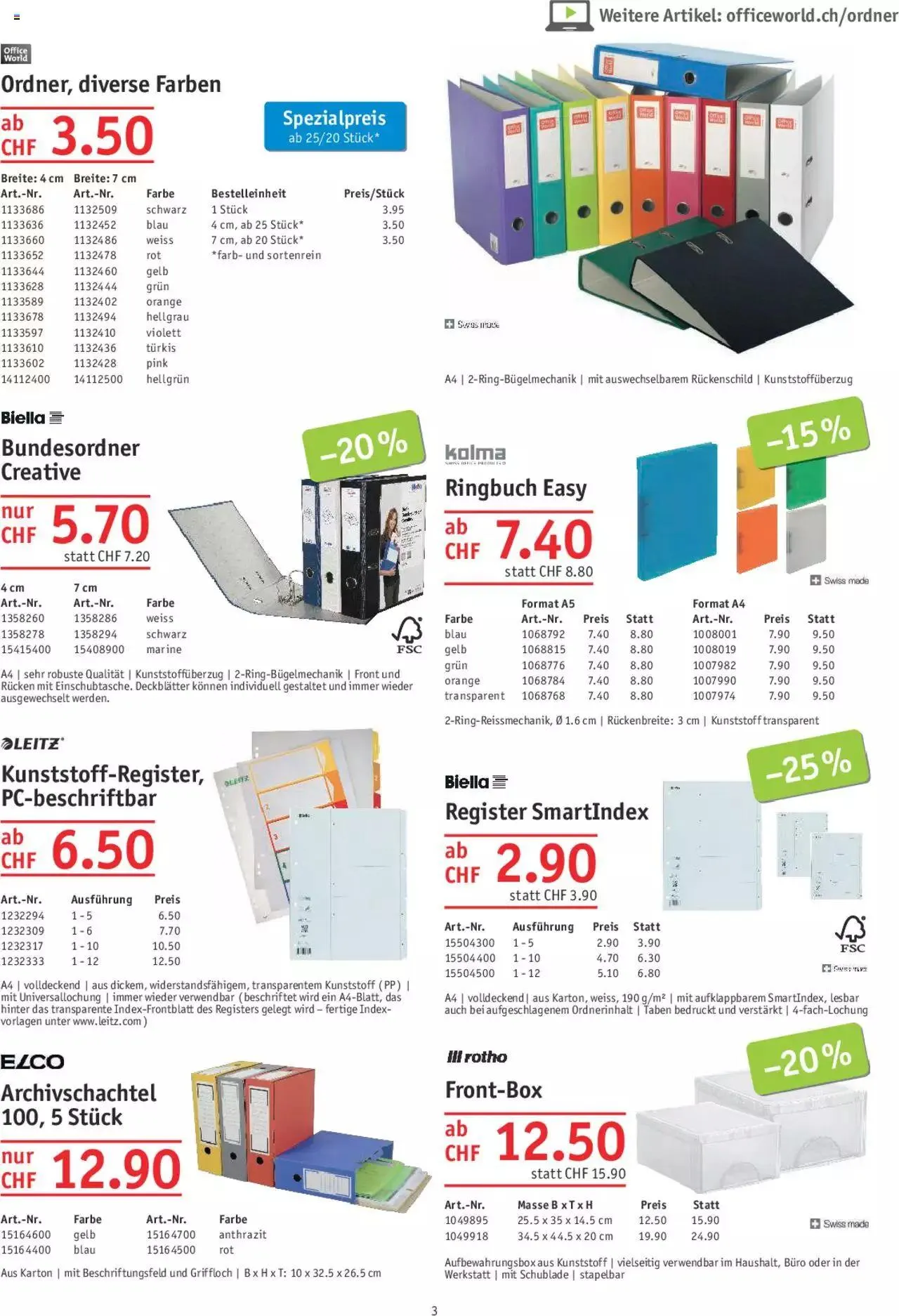 Office World Aktionen von 24. August bis 27. September 2023 - Prospekt seite 3