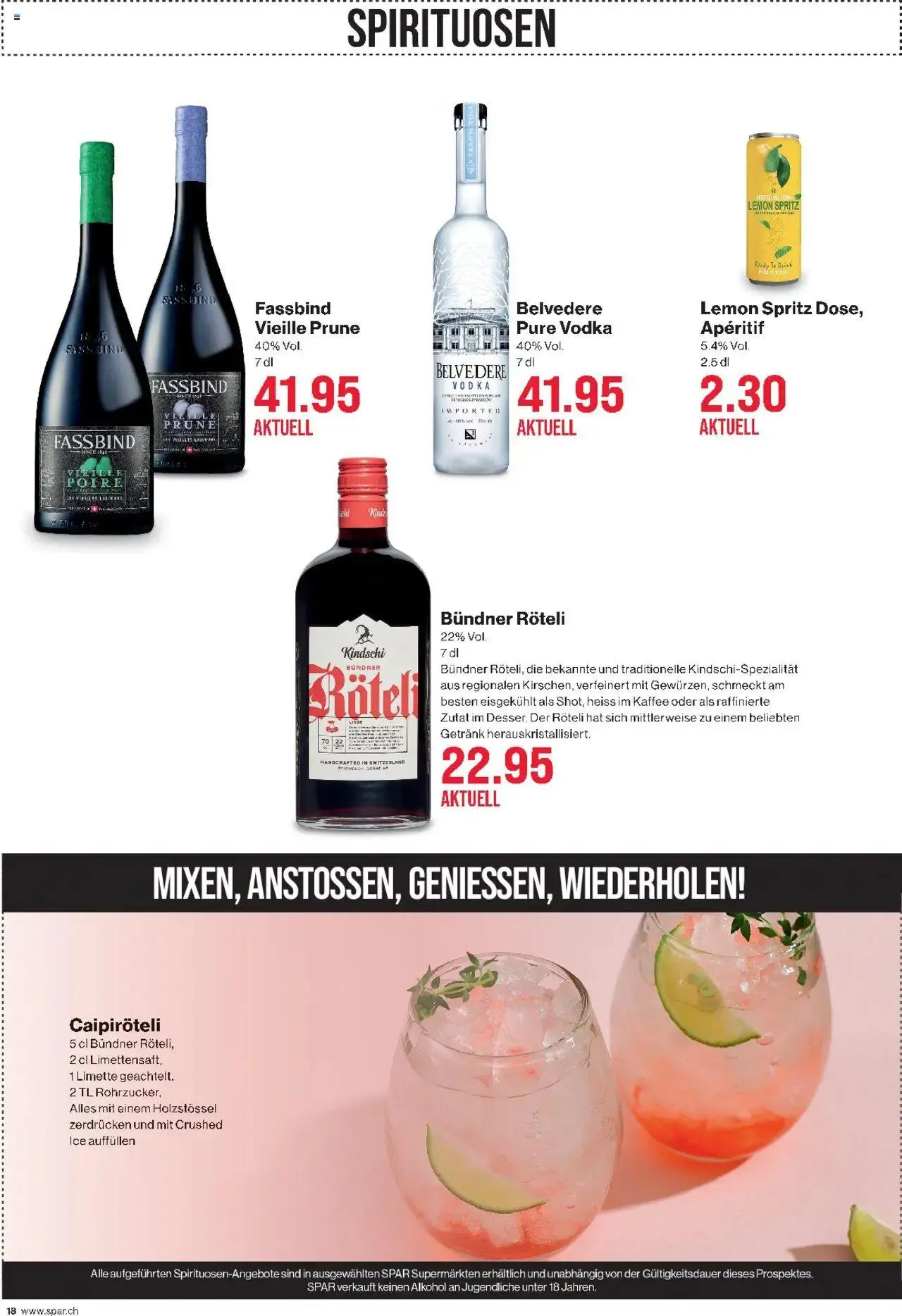 SPAR Aktionen von 5. September bis 11. September 2024 - Prospekt seite 18