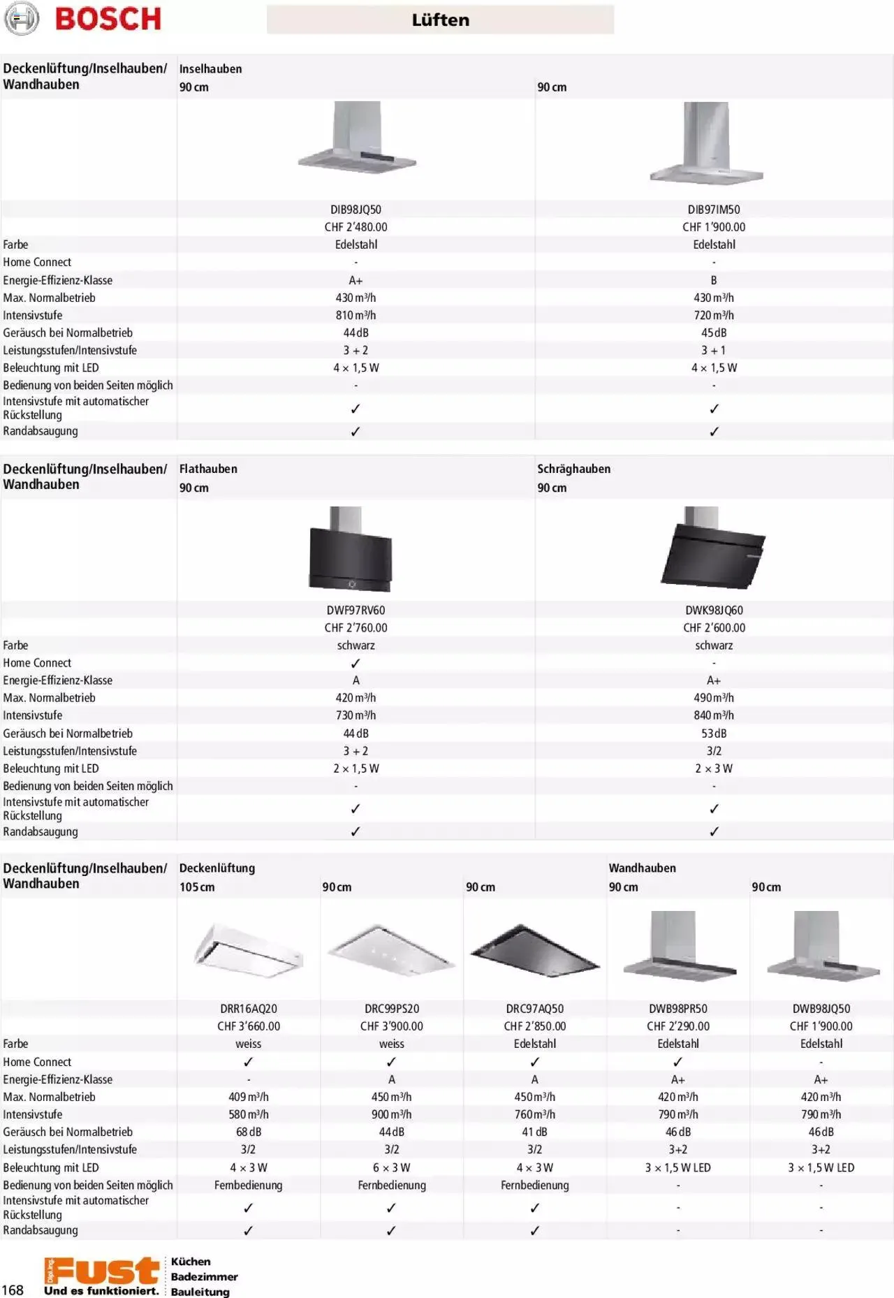 Fust - Küchenmagazin - Riesenauswahl von 22. Februar bis 31. Dezember 2023 - Prospekt seite  168