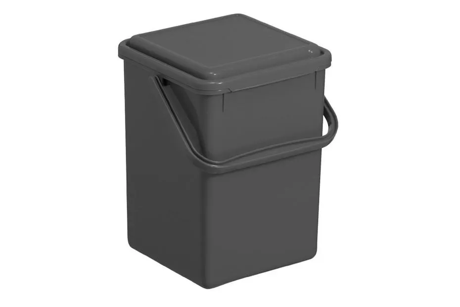 Oecoplan Komposteimer mit Deckel | 27.5 × 22.5 × 23 cm | 8 l