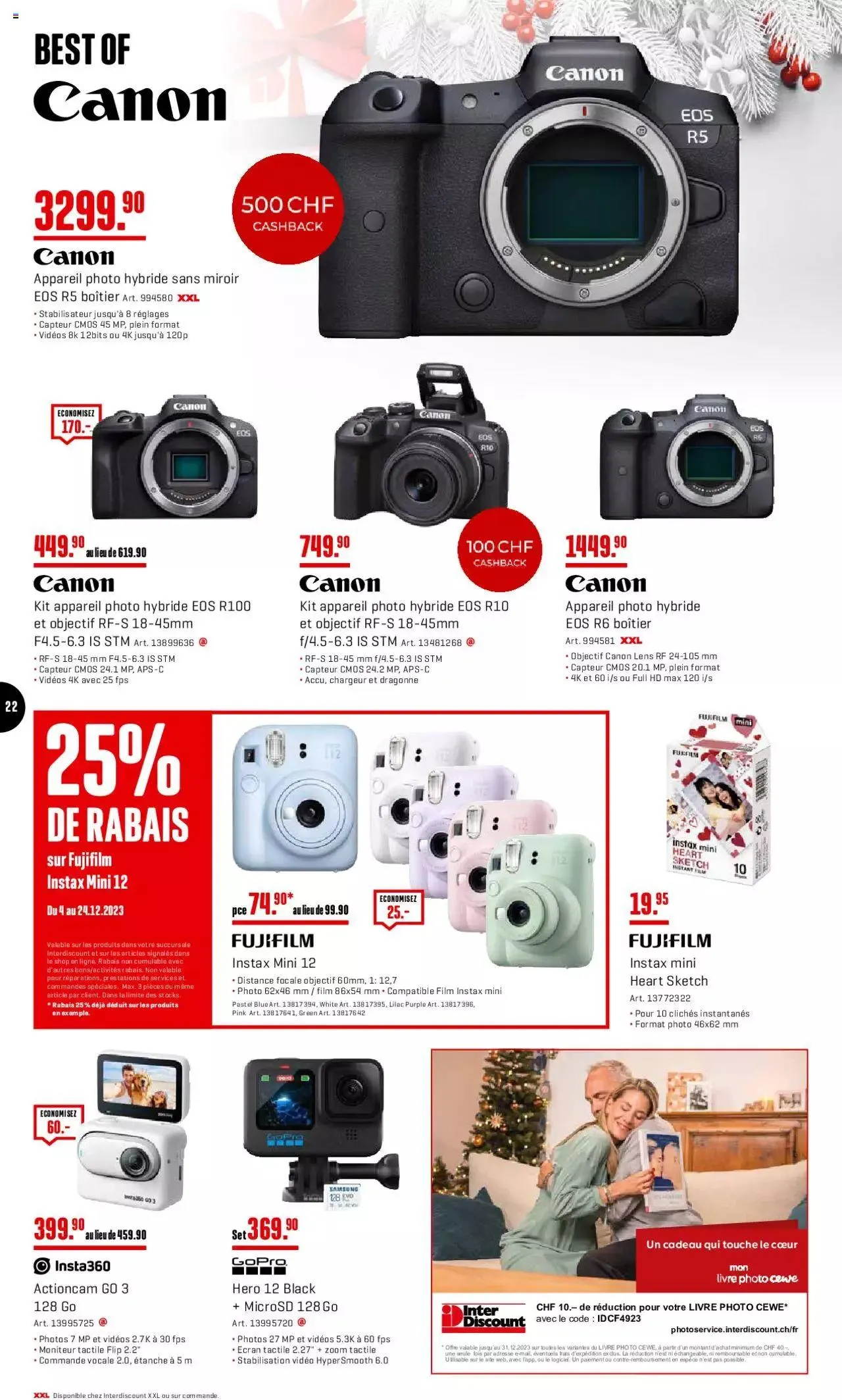 Interdiscount Aktionen FR von 4. Dezember bis 24. Dezember 2023 - Prospekt seite  22