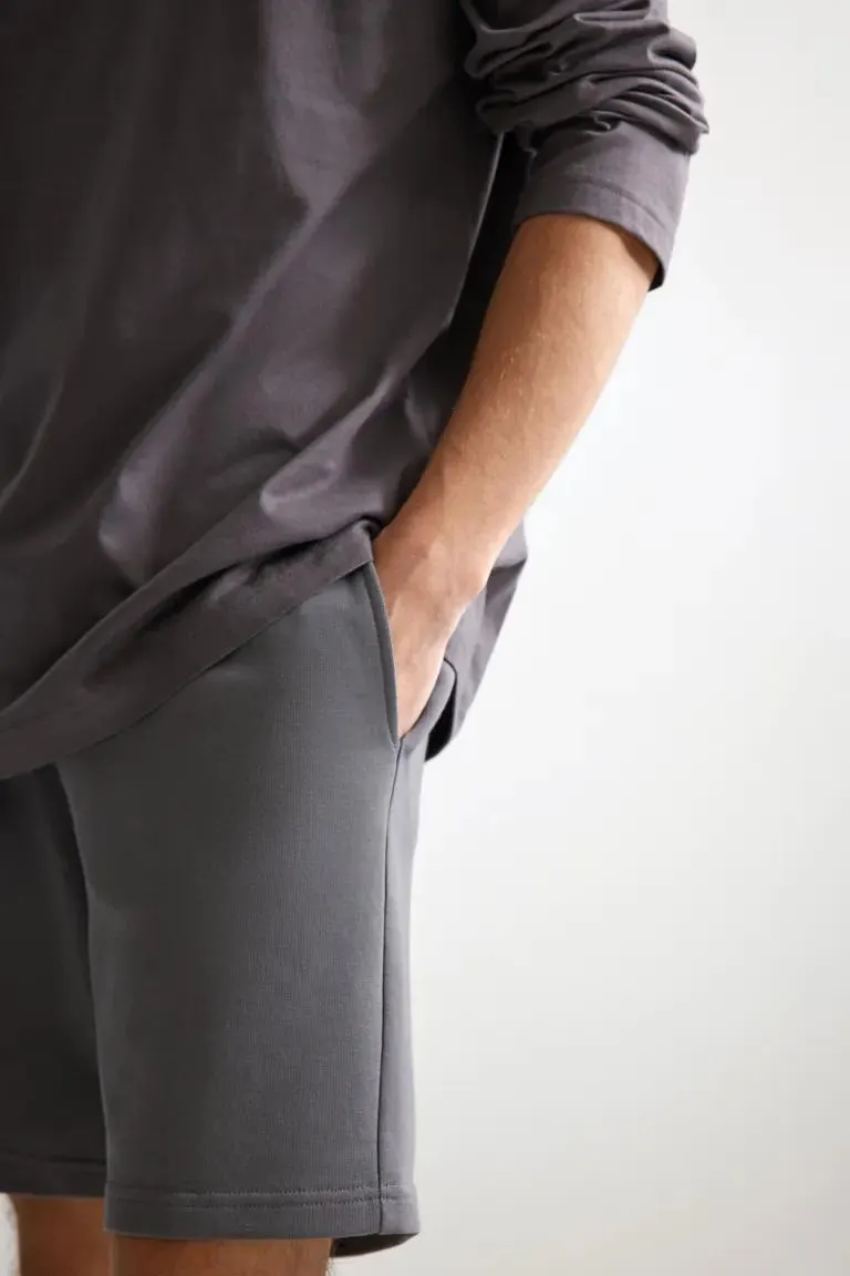 Σορτς Regular Fit από ύφασμα φούτερ