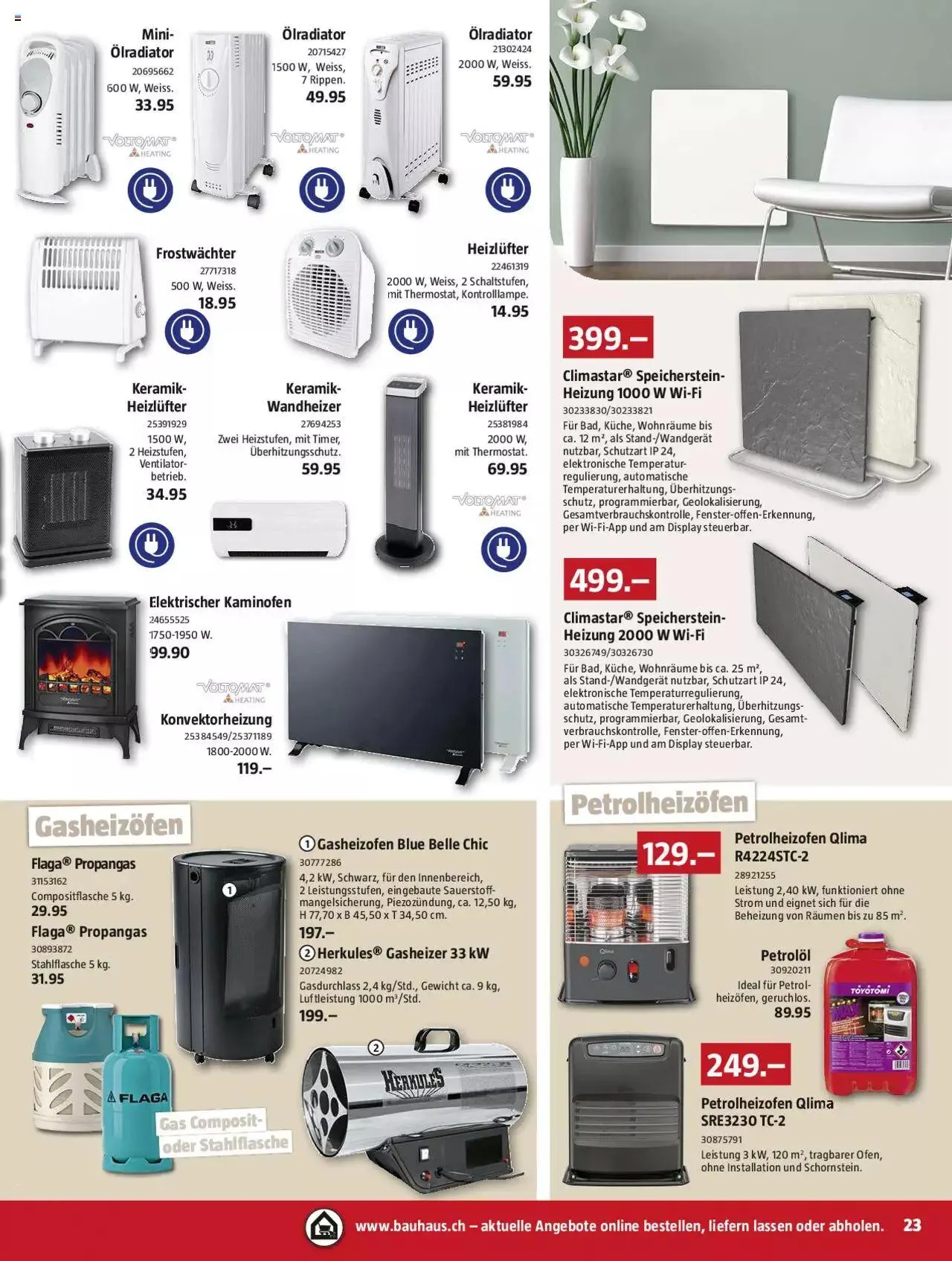 Bauhaus Aktionen von 30. Oktober bis 26. November 2023 - Prospekt seite 23