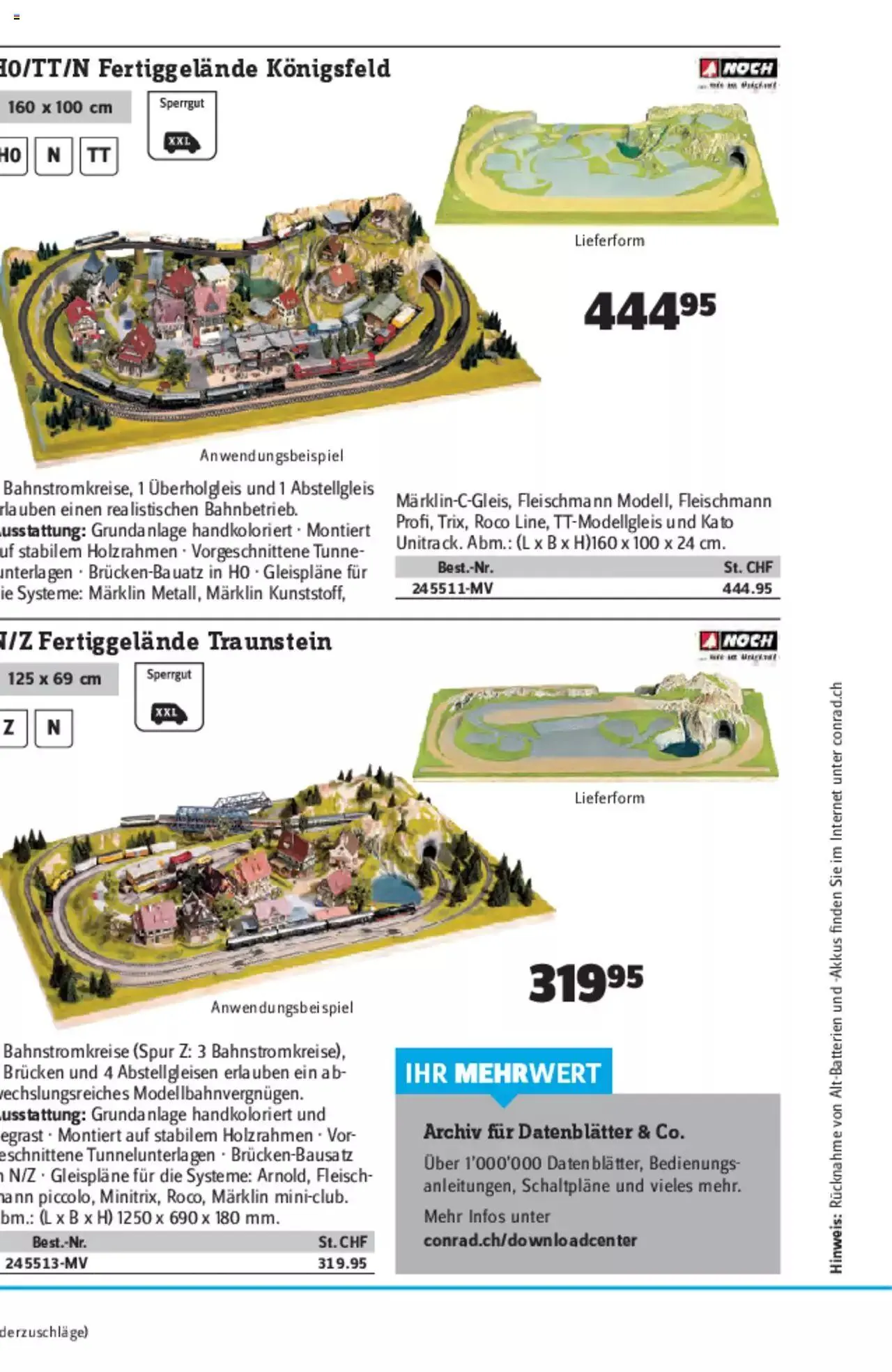 Conrad - Modellbahn Katalog 2022/23 von 5. September bis 31. Dezember 2023 - Prospekt seite  216