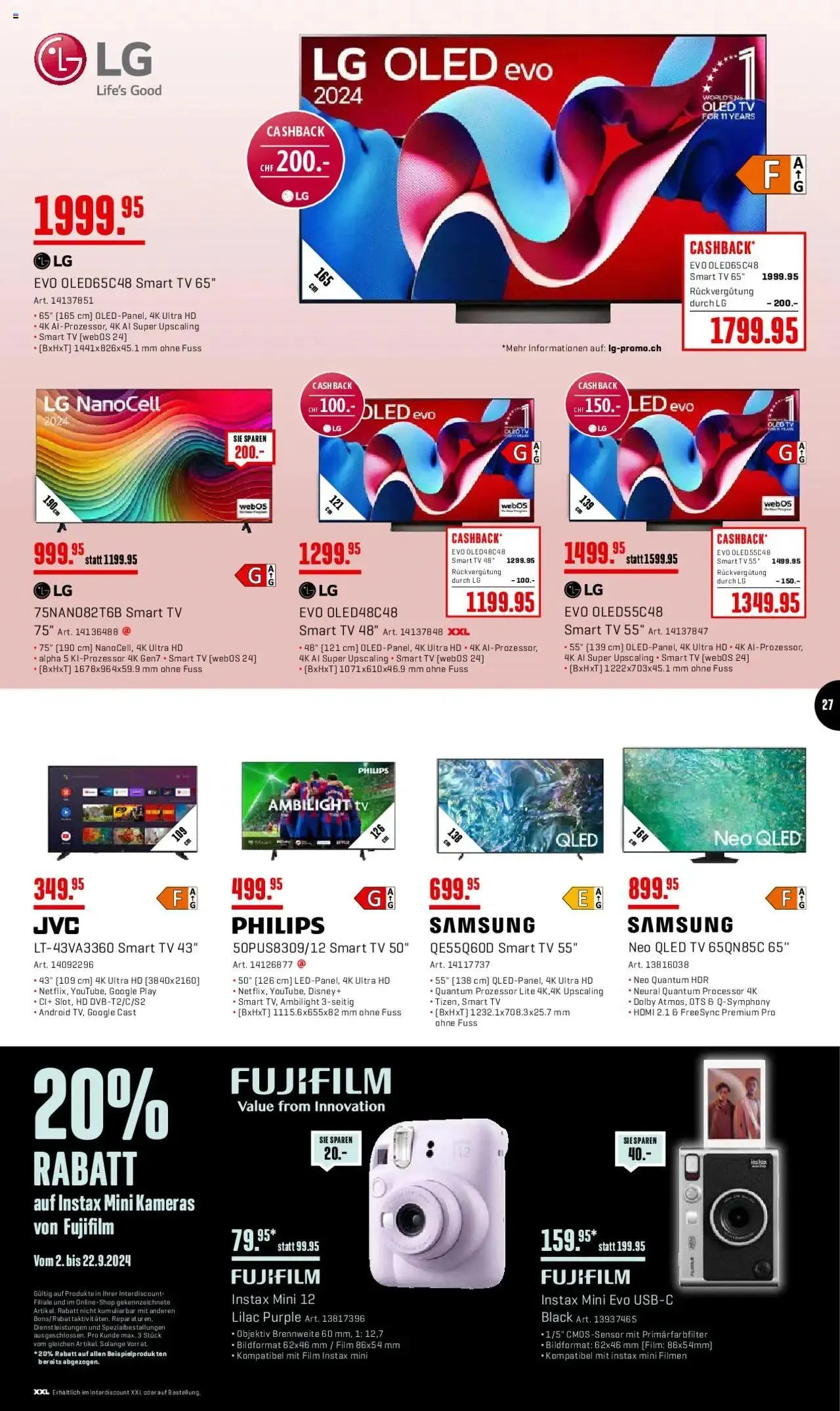 Interdiscount Mobile Prospekt von 9. September bis 22. September 2024 - Prospekt seite  27