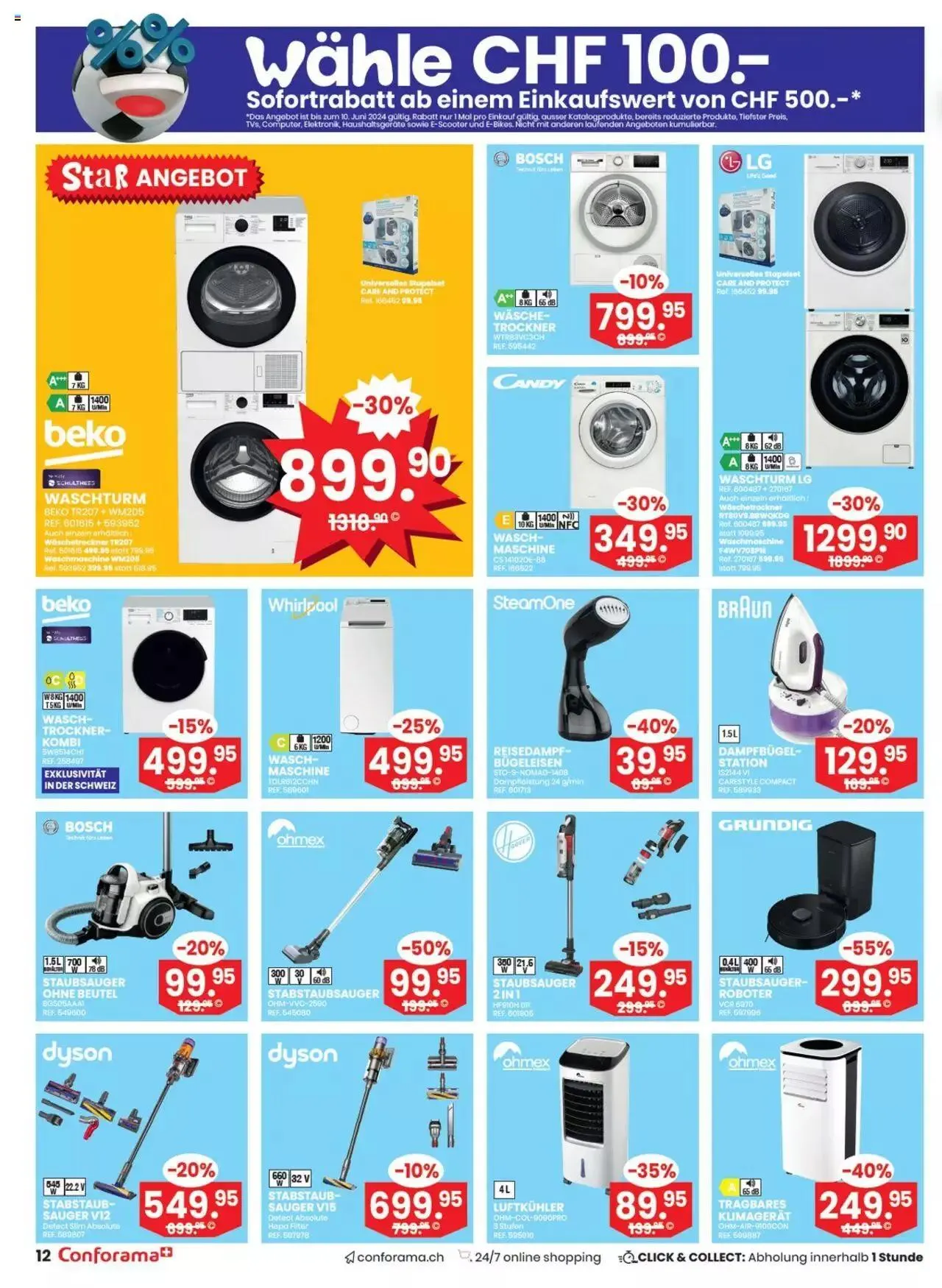 Conforama Aktionen von 4. Juni bis 17. Juni 2024 - Prospekt seite 12