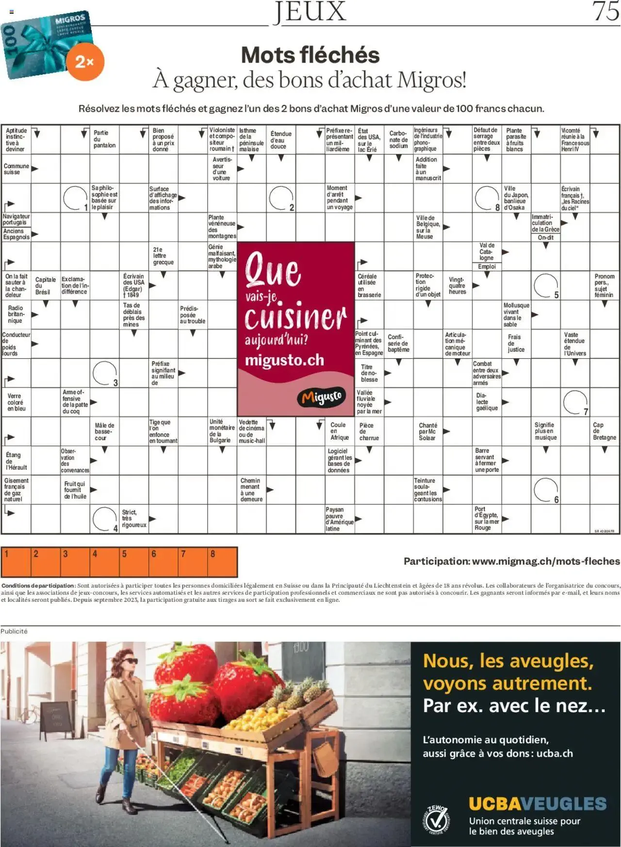 Migros Magazin FR von 21. Oktober bis 27. Oktober 2024 - Prospekt seite 75
