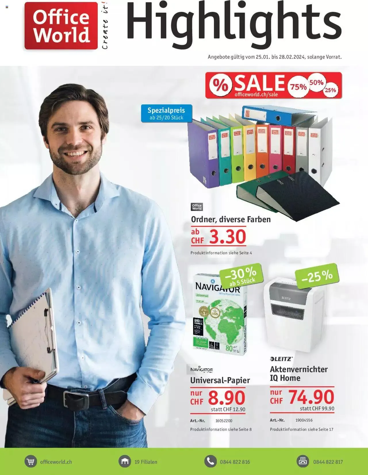 Office World Aktionen von 25. Januar bis 28. Februar 2024 - Prospekt seite  