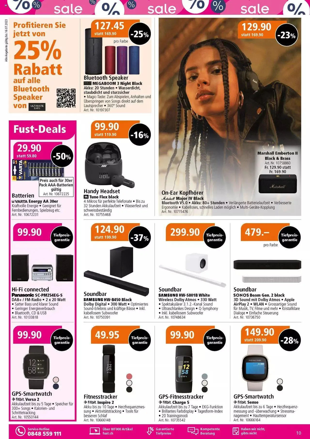 Fust Multimedia Post von 4. Juli bis 23. Juli 2023 - Prospekt seite  10