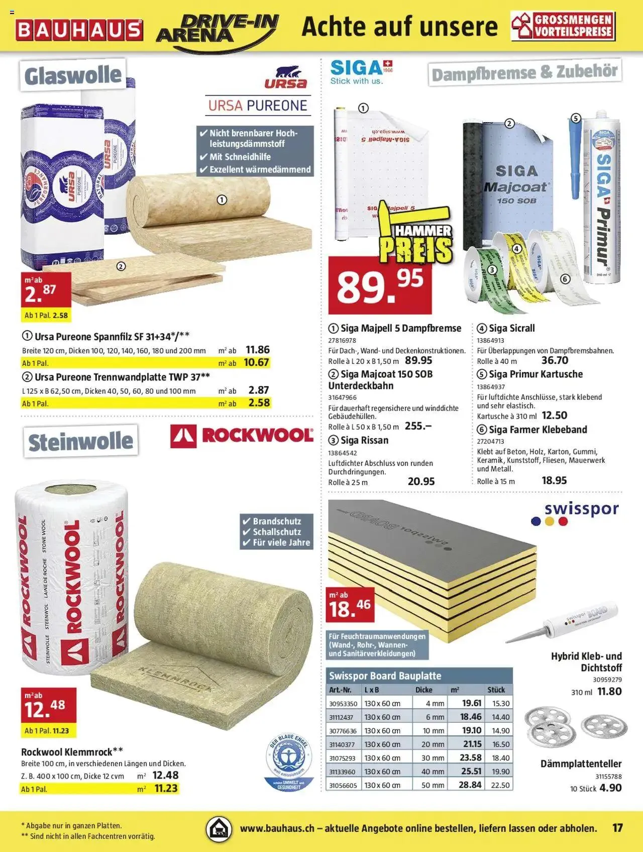 Bauhaus Aktionen von 26. August bis 29. September 2024 - Prospekt seite  17