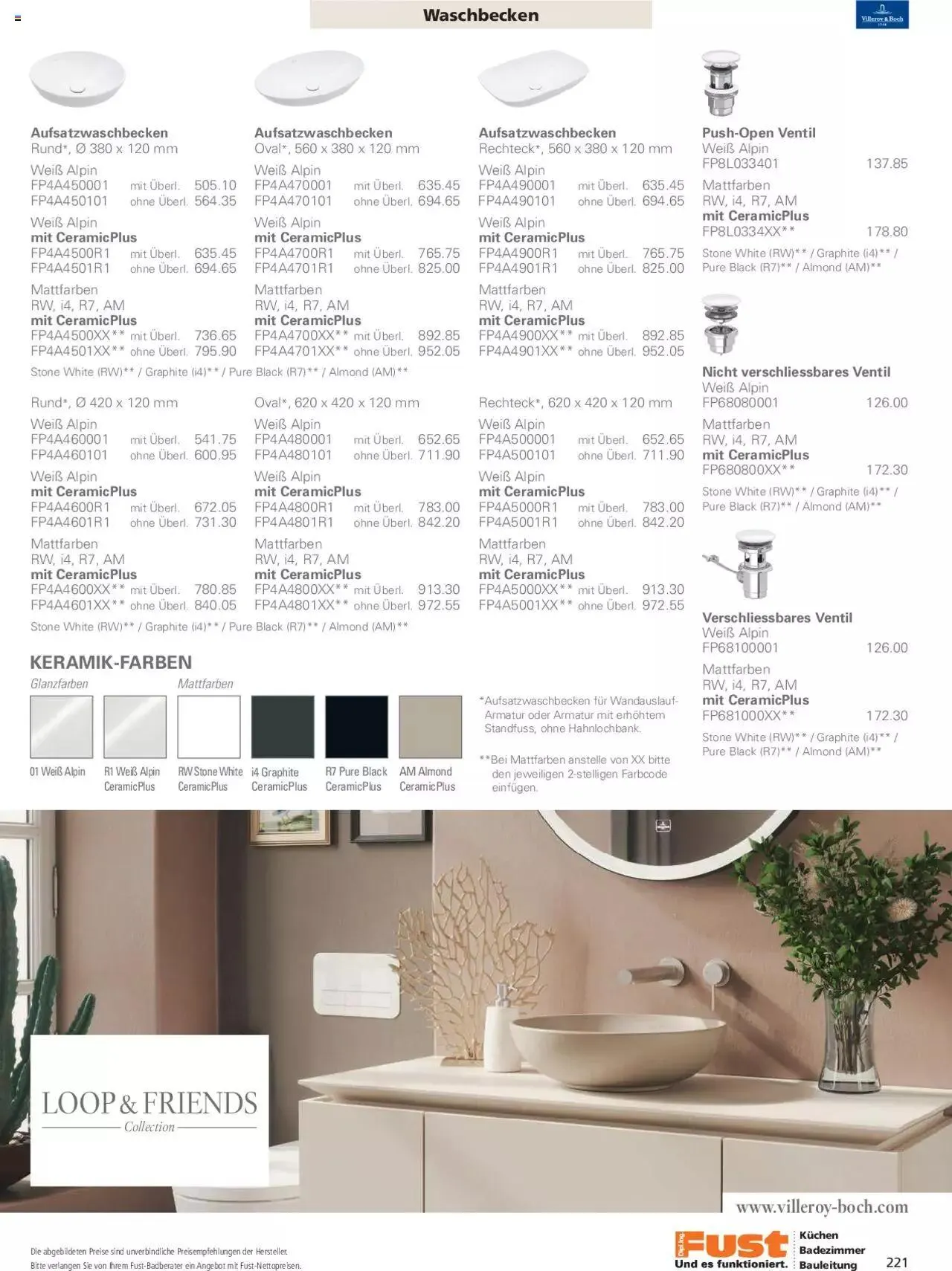 Fust Aktionen Badezimmermagazin von 17. April bis 31. Dezember 2024 - Prospekt seite  221