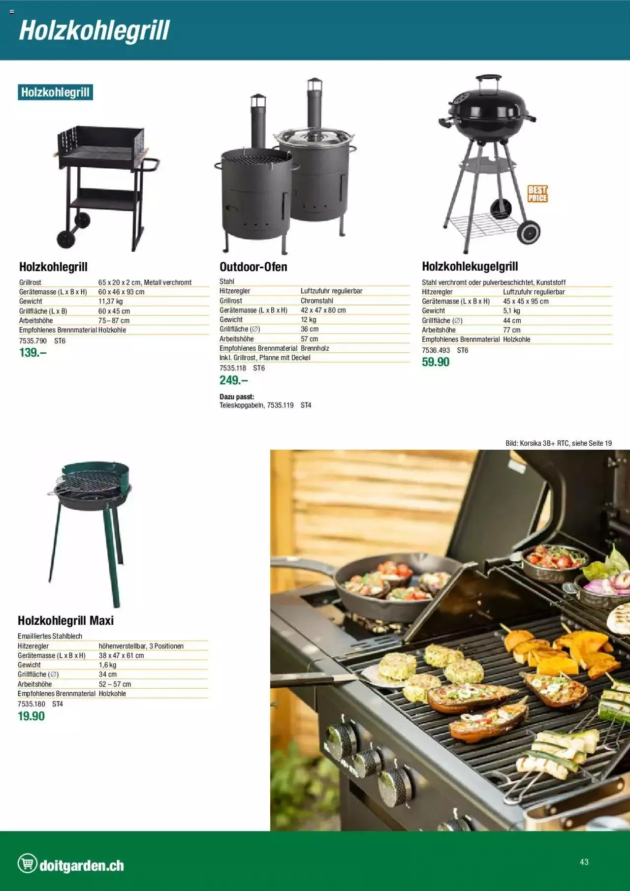DO IT+GARDEN MIGROS - Grill von 22. März bis 31. Dezember 2023 - Prospekt seite  43