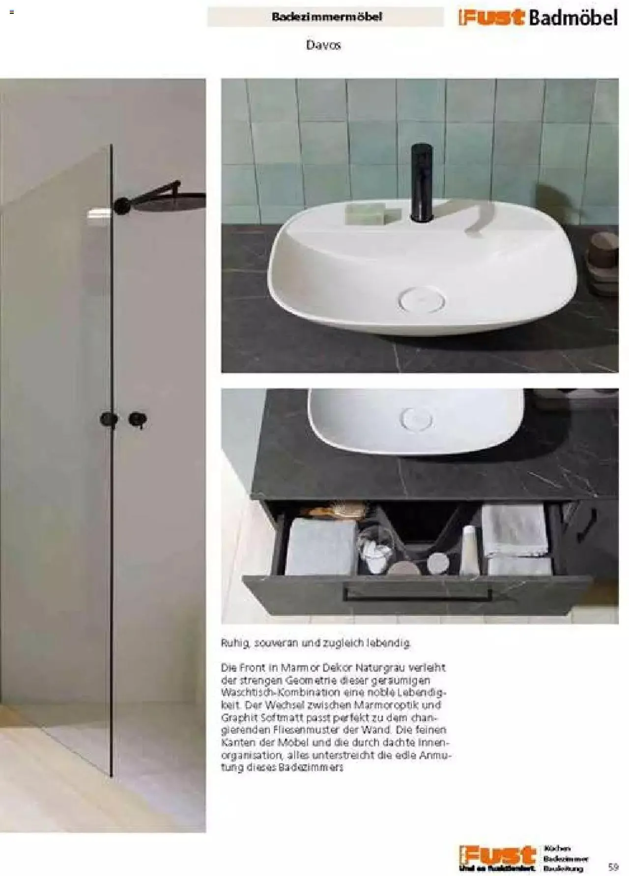 Fust Badezimmermagazin von 17. April bis 31. Dezember 2023 - Prospekt seite  59
