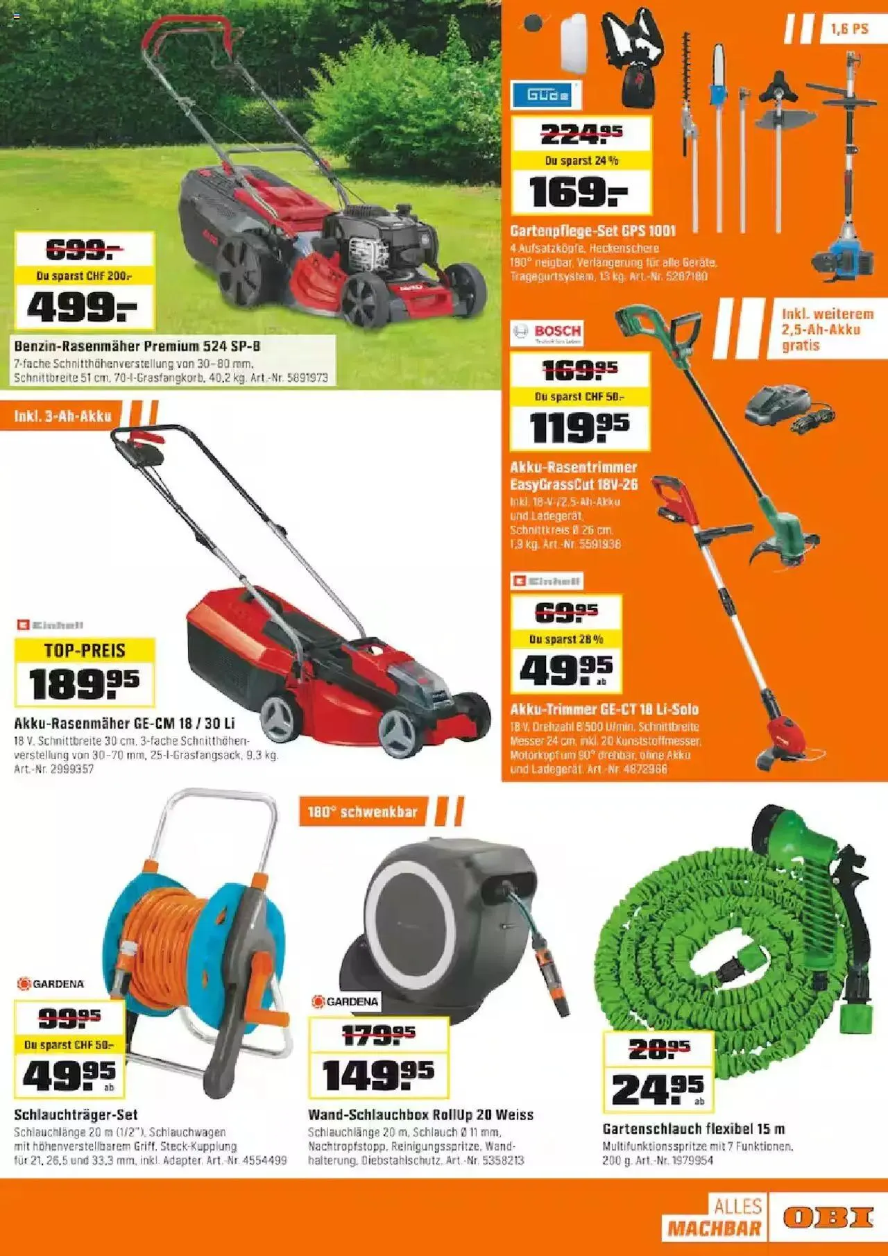 OBI Aktionen von 3. Juni bis 15. Juni 2024 - Prospekt seite 7