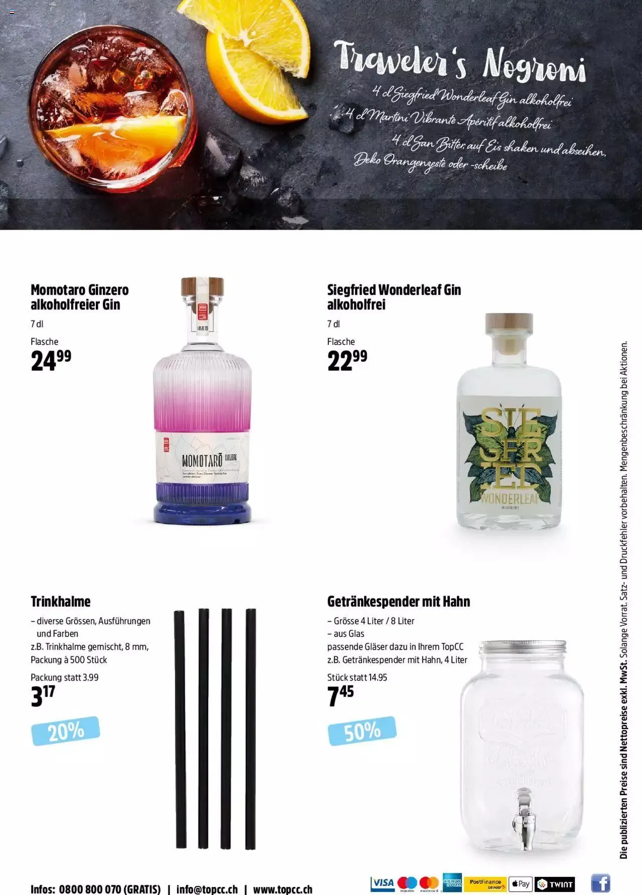 TopCC Aktionen Cocktails von 30. Mai bis 31. Dezember 2023 - Prospekt seite  12