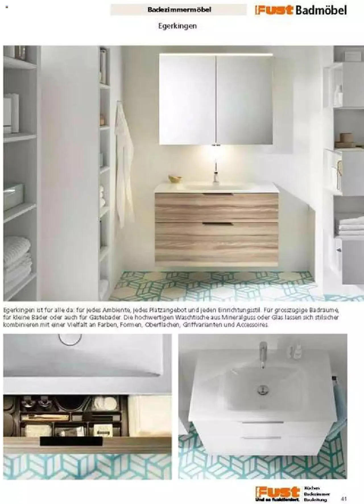 Fust Badezimmermagazin von 17. April bis 31. Dezember 2023 - Prospekt seite  41