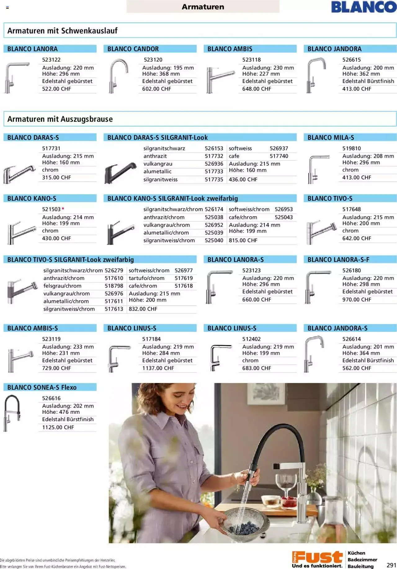 Fust - Küchenmagazin - Riesenauswahl von 22. Februar bis 31. Dezember 2023 - Prospekt seite 291