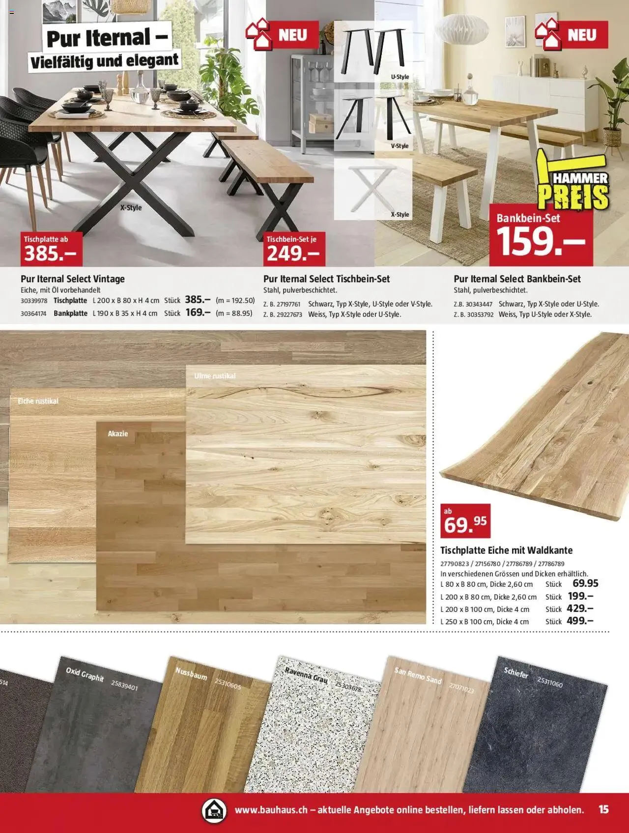 Bauhaus Aktionen von 26. August bis 29. September 2024 - Prospekt seite  15