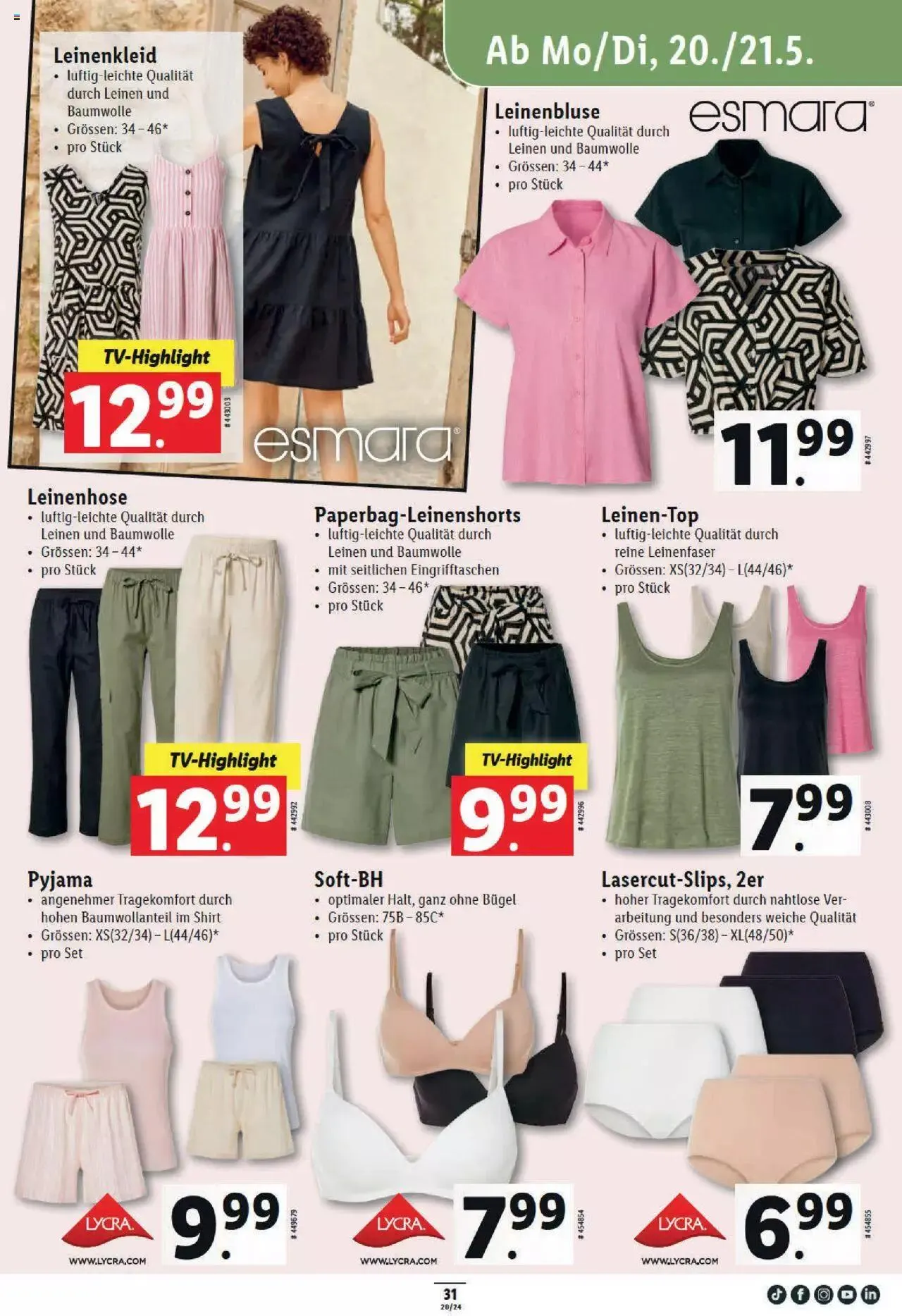 Lidl Aktionen von 16. Mai bis 22. Mai 2024 - Prospekt seite  31