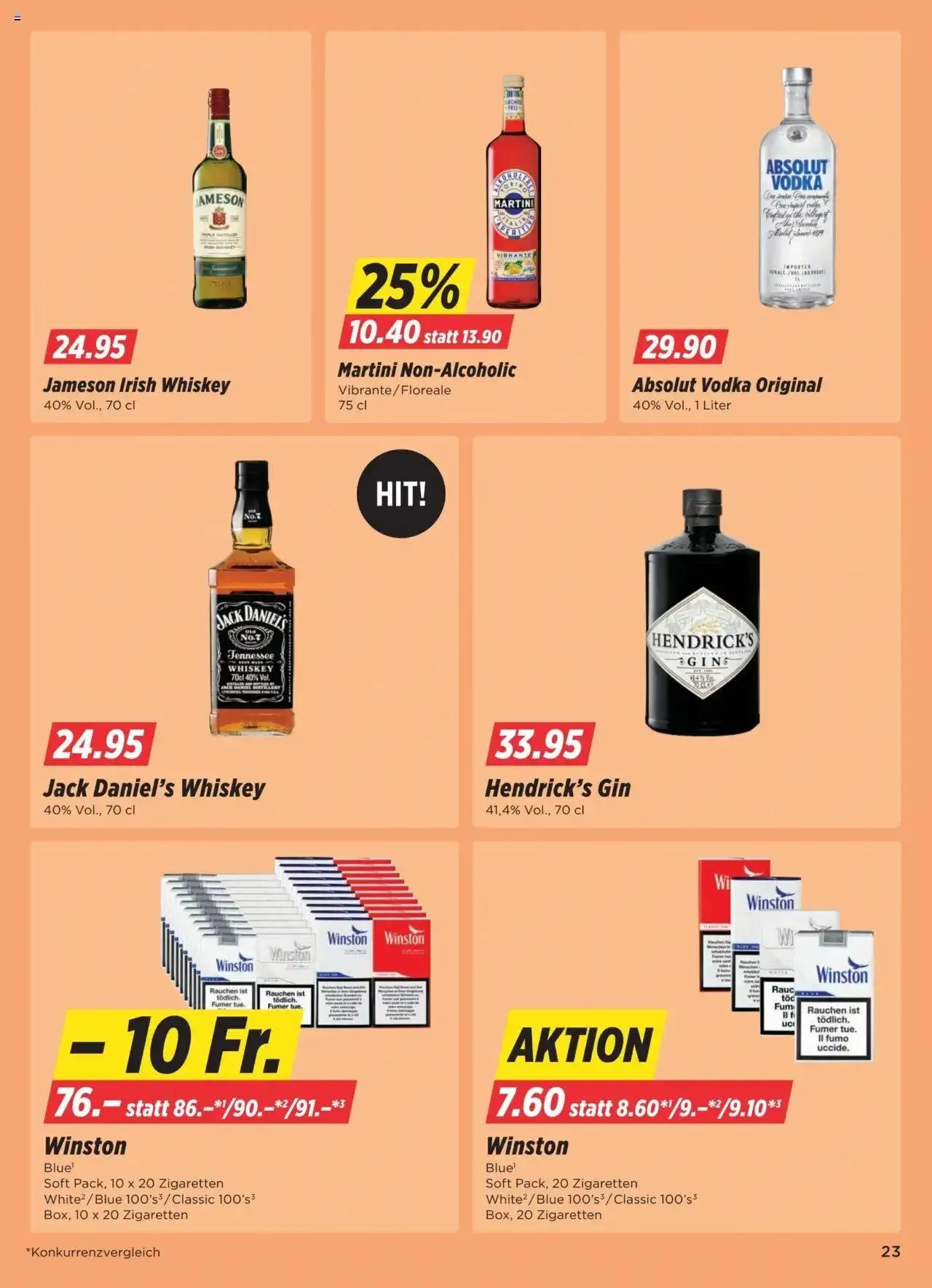 Denner Aktionen von 27. August bis 2. September 2024 - Prospekt seite  23