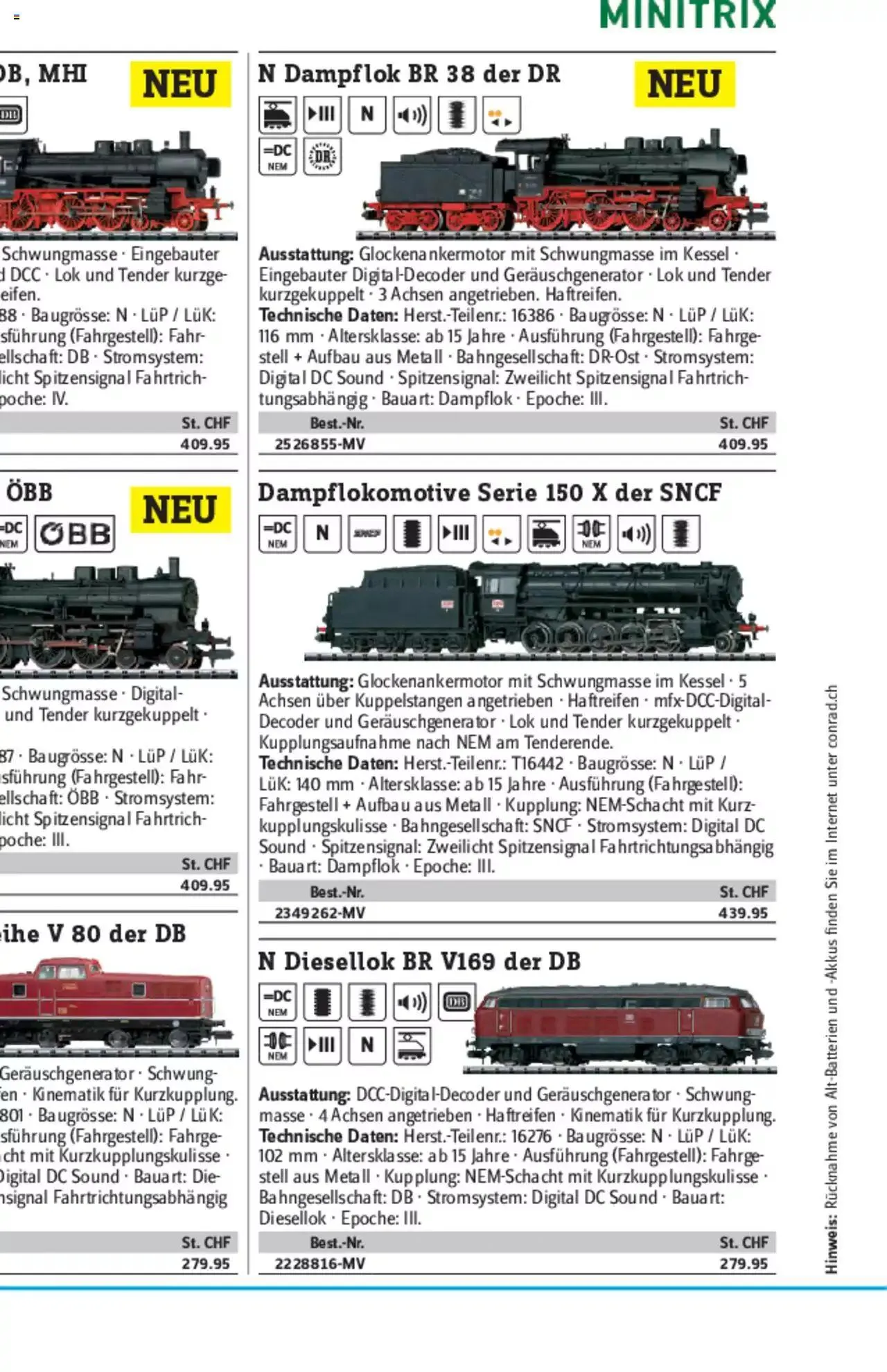 Conrad - Modellbahn Katalog 2022/23 von 5. September bis 31. Dezember 2023 - Prospekt seite  120