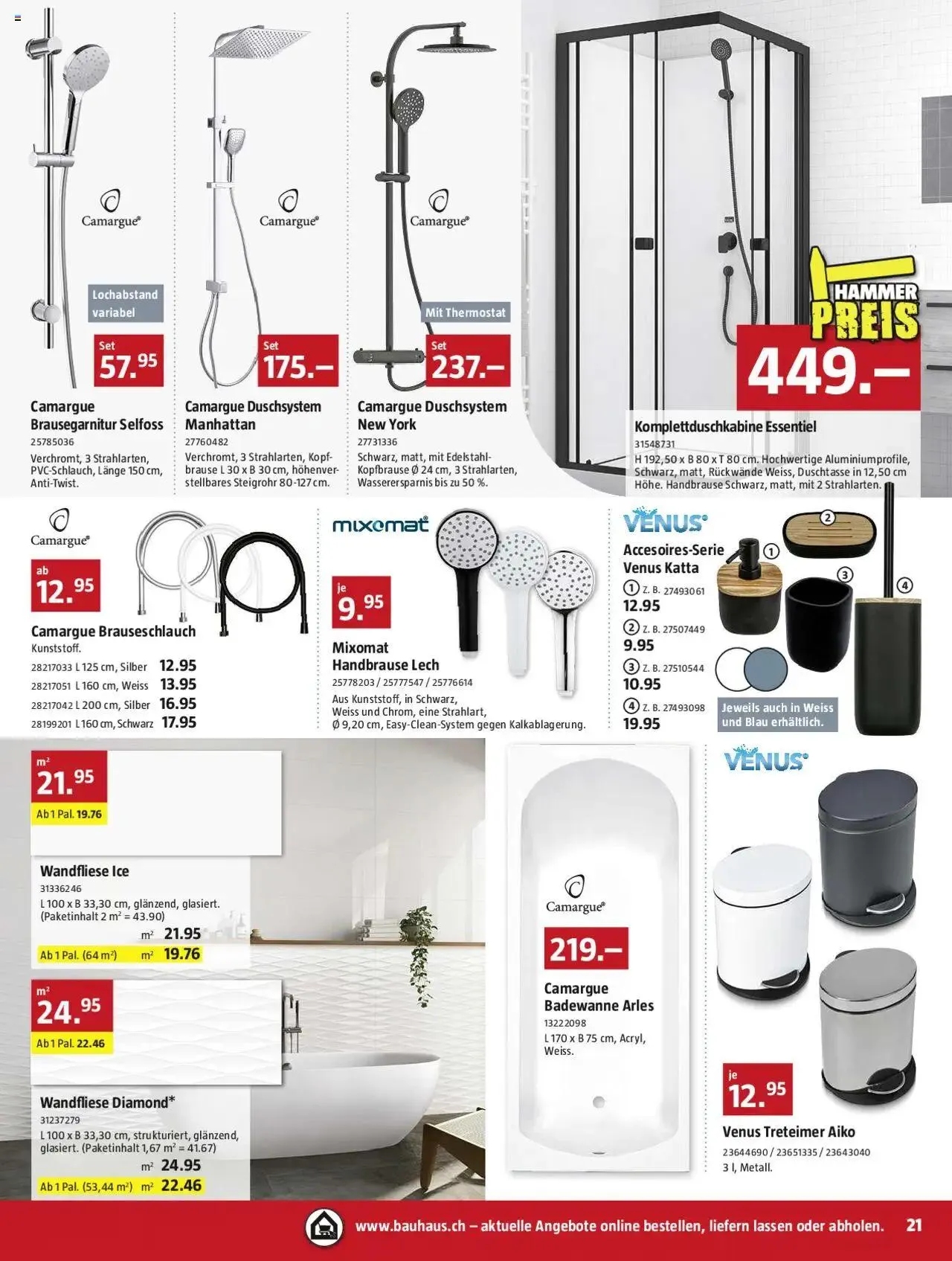 Bauhaus Aktionen von 26. August bis 29. September 2024 - Prospekt seite  21