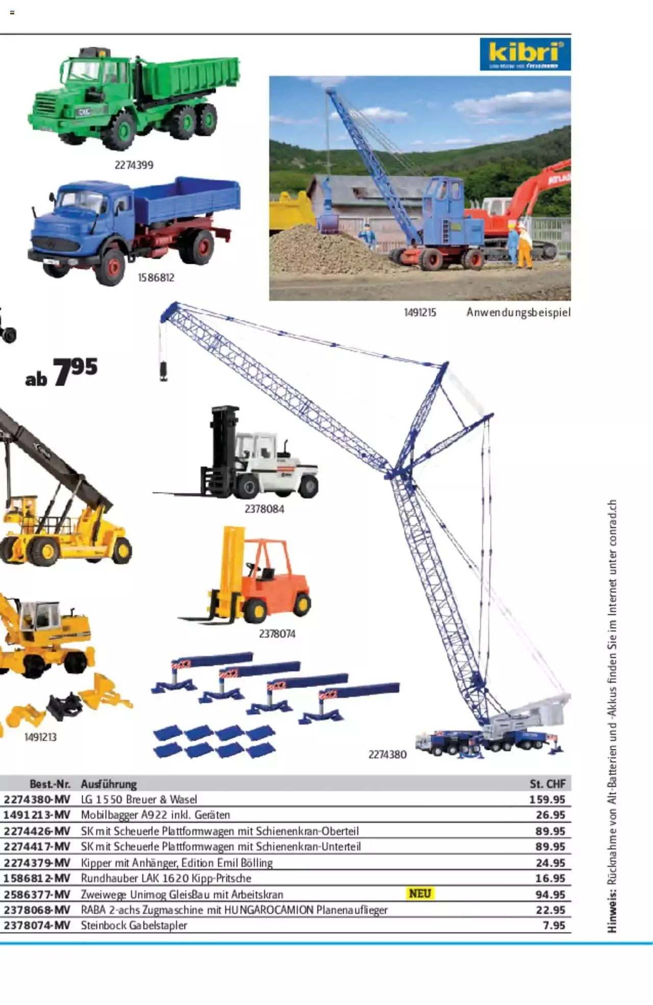 Conrad - Modellbahn Katalog 2022/23 von 5. September bis 31. Dezember 2023 - Prospekt seite 328