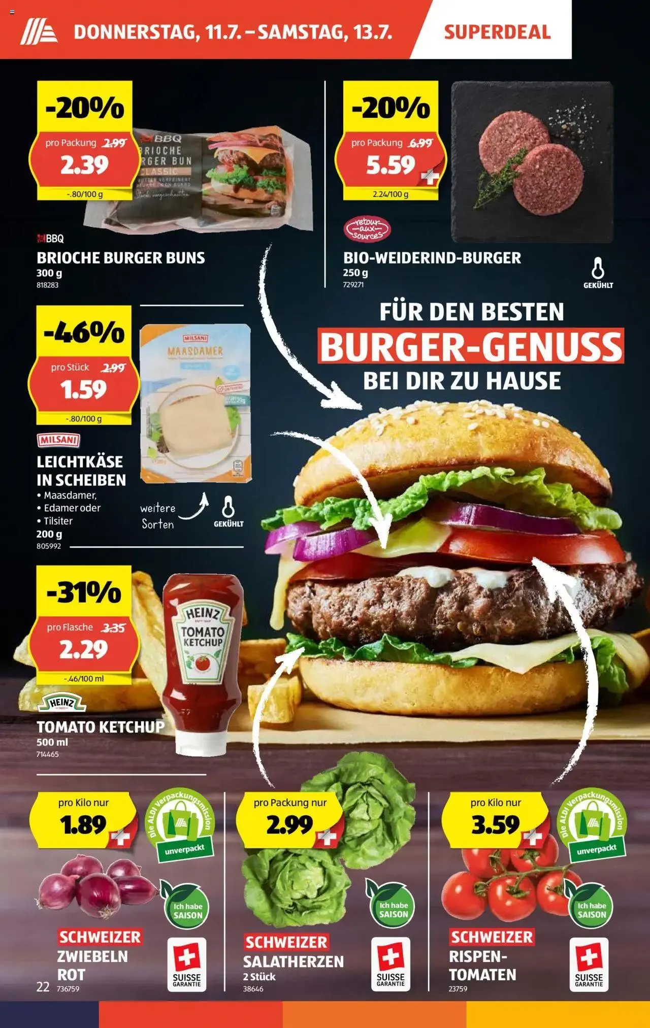 Aldi Aktionen von 11. Juli bis 17. Juli 2024 - Prospekt seite  22