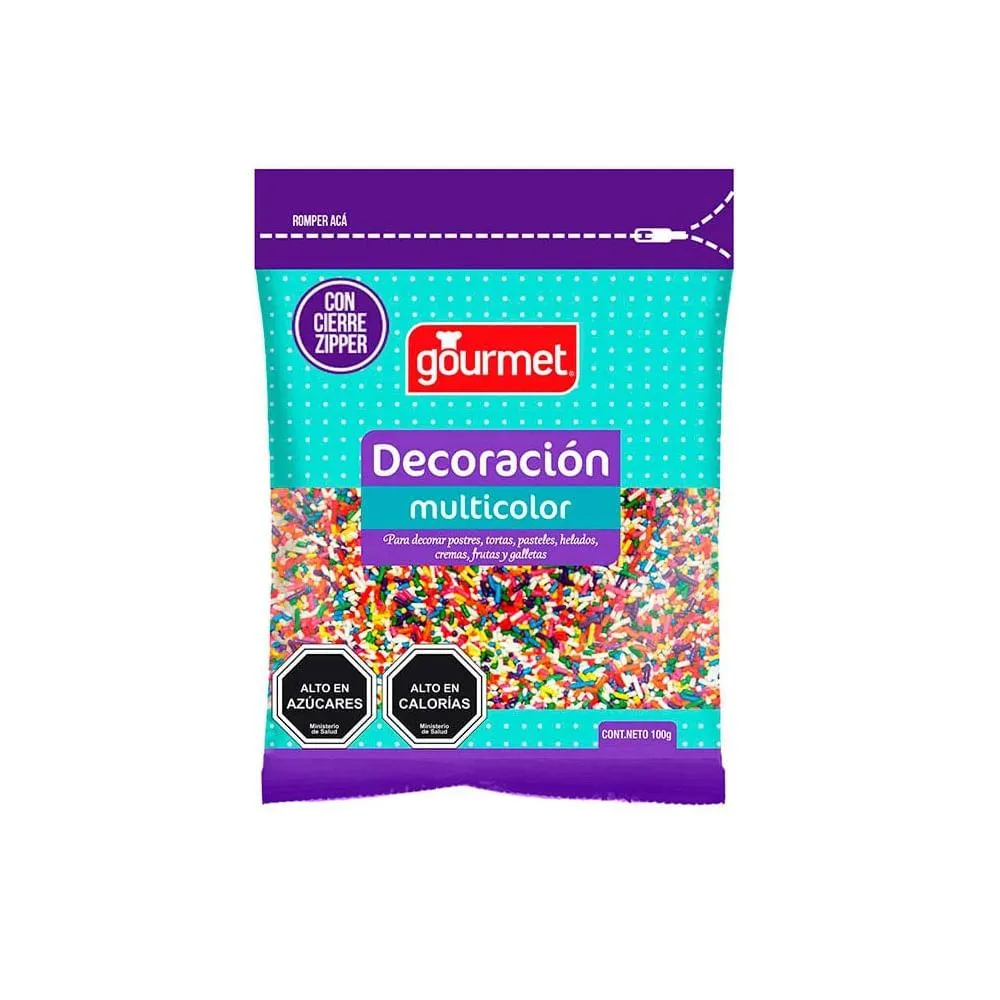 Decoración multicolor