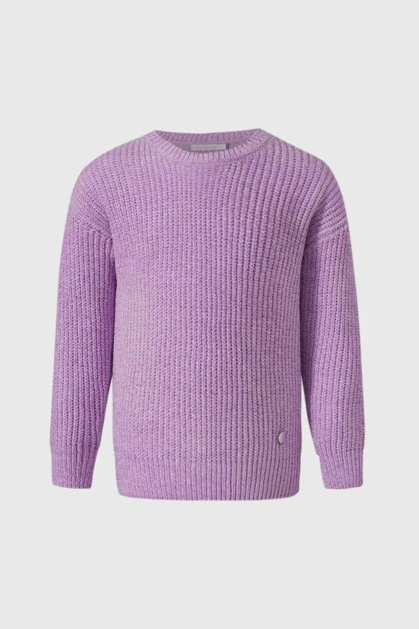 Sweater niÑa chenille lila