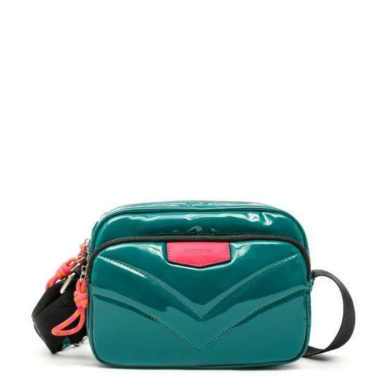 Clayton cartera bandolera mediana petroleo