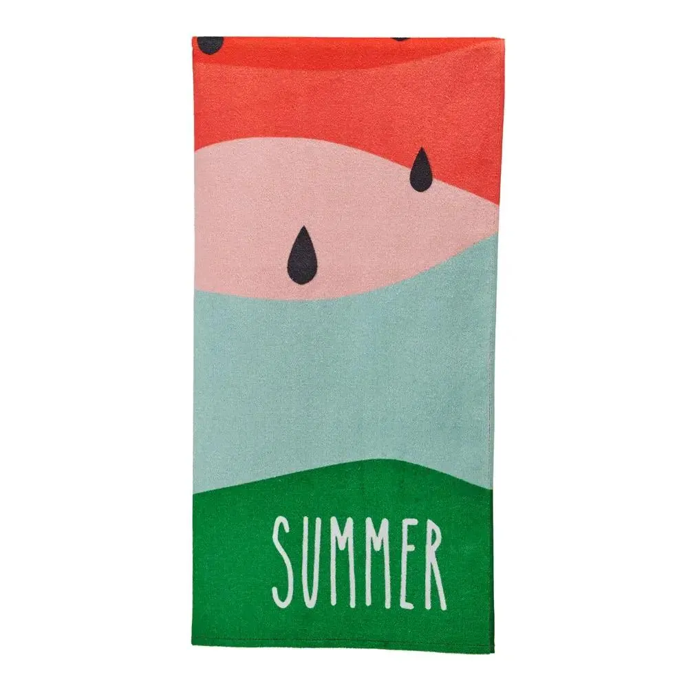 Toalla Playa Estampada 75x150 Cm Sandia Roja