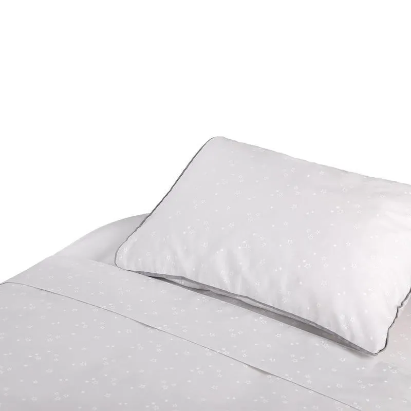 Juego De Sábanas Moisés/Colecho Más Funda Estampada Estrellas