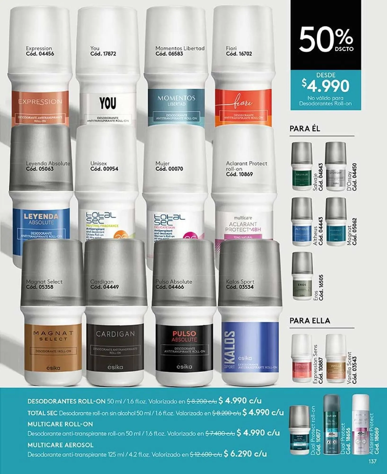 Catálogo de Catálogo Ésika 25 de marzo al 31 de marzo 2025 - Página 137