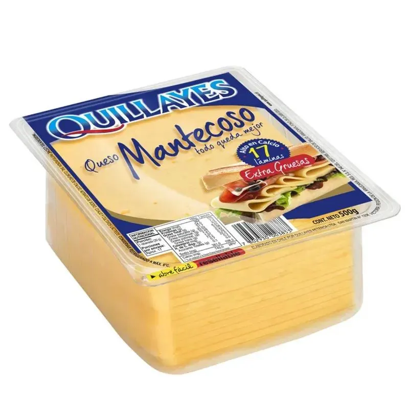 Queso Mantecoso Laminado Quillayes 500 g