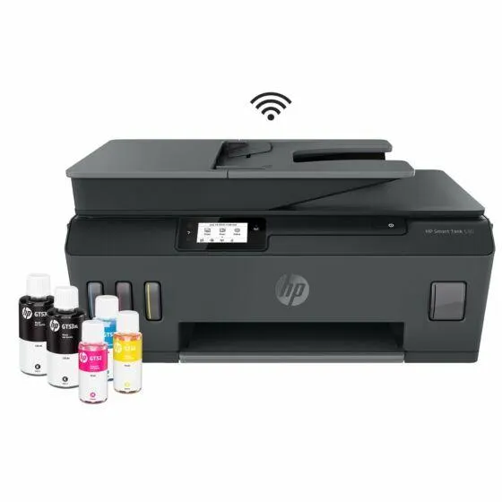 Impresora Multifuncional HP Smart Tank 530 Tinta Continua, Color, Wi-Fi, Smart App, ADF Alimentador Automático (4SB24A)