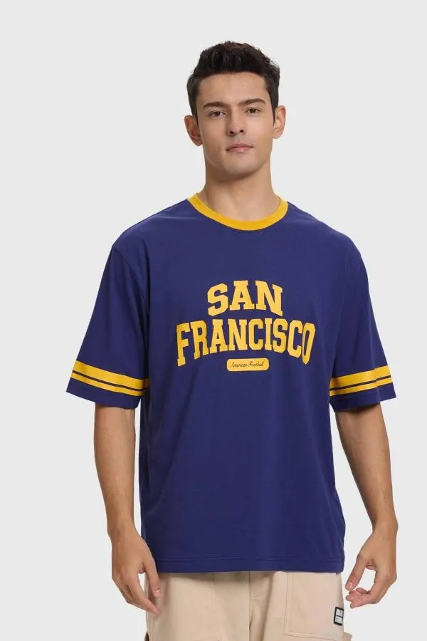 Polera hombre urban city azul