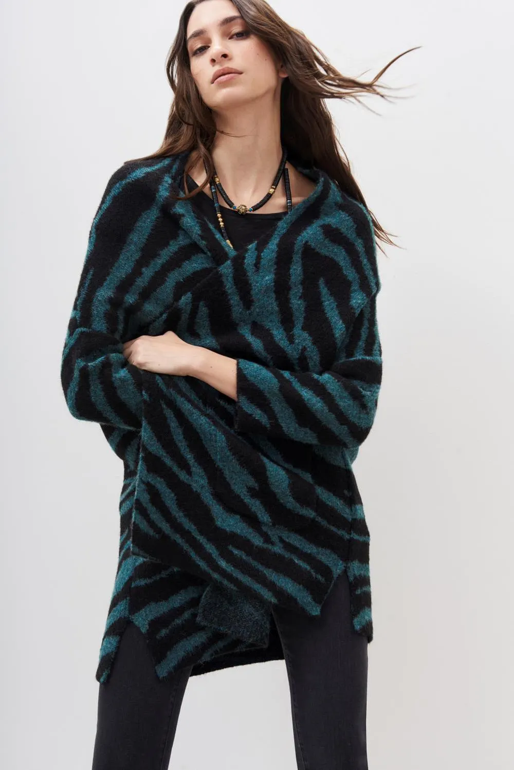 cardigan nieve cebra new