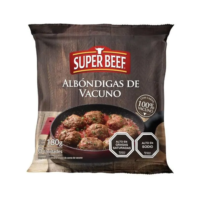 Albondiga De Vacuno Congelada Agrosuper 180 gr