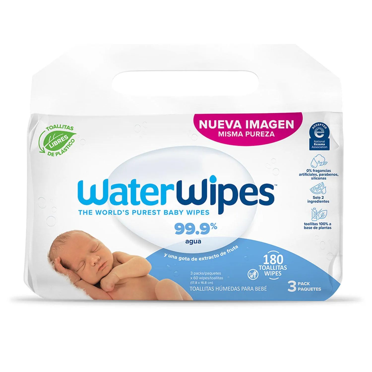 Toallas Húmedas WaterWipes 180 un.
