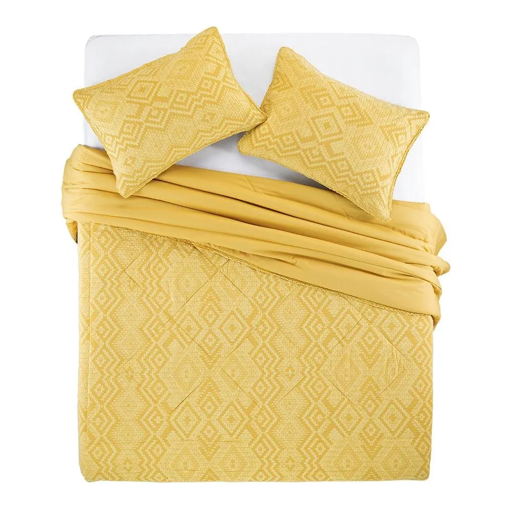 Quilt con textura jacquard 2 plazas