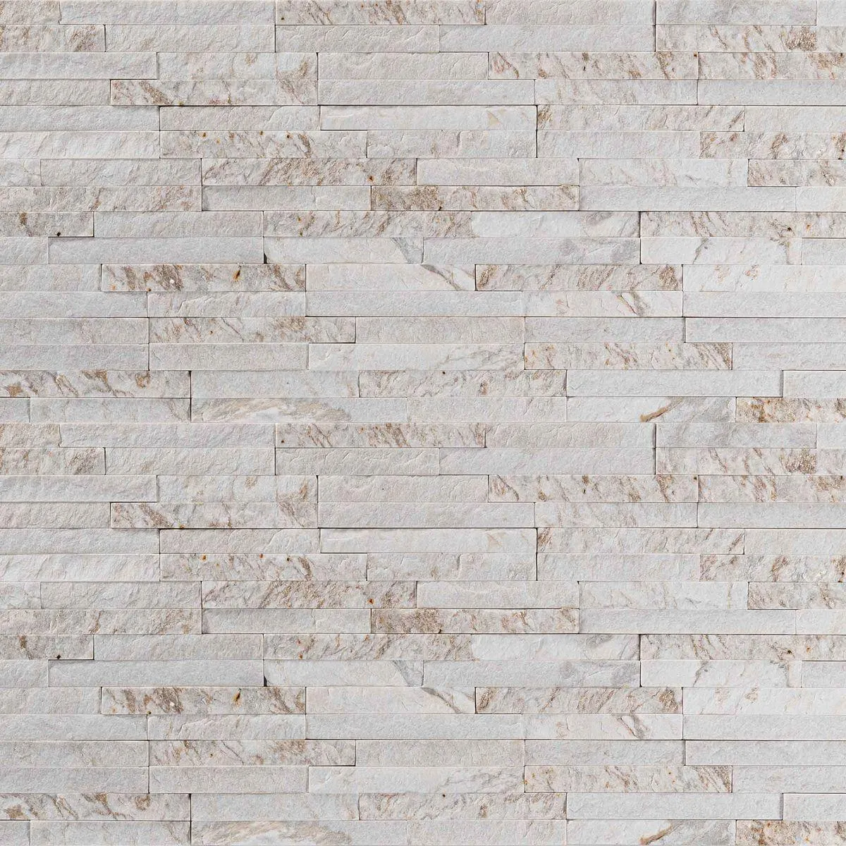 Piedra Fachaleta Mini White Rústica 10x36 cm