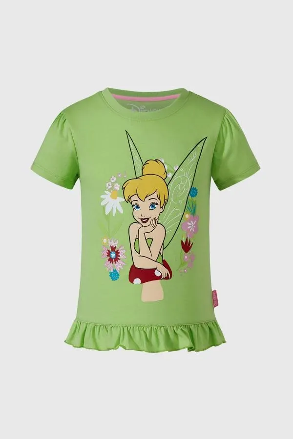 Polera niÑa tinkerbell verde